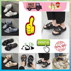 Designer Casual Platform Skeleton Head Funny One Word Drag Slippers Sliders Män Kvinnor Rainbow Slides Sandaler Sandaler Mjuk tjock kudde Slipper Cloud Slide