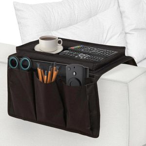 Storage Bags TV Remote Control Holder Couch Sofa Tray Armrest Organiser Chair Caddy Bag Bedside Hanging