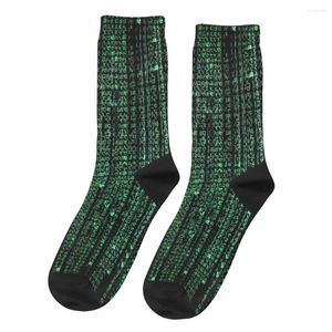 Men's Socks The Matrix Digital Rain Men Women Cycling Spring Summer Autumn Winter Stockings Gift