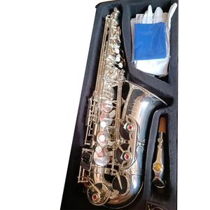 Silbernes Altsaxophon YAS 82Z Japan Marke Holzbläser-Saxophon E-Flat Super Musikinstrument mit professionellem Versand Saxophon-Mundstück Geschenk