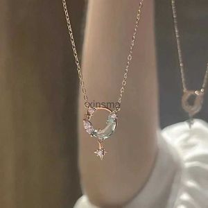 Chokers Korean Fashion Vintage Crystal Round Pendant Silver Color Chain Neck Necklace For Women Wedding Eesthetic Jewelry Gift Wholesale YQ240201