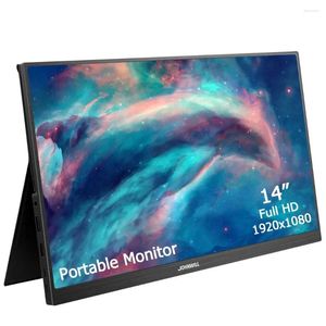 Ultratin 14 inç Taşınabilir Monitör 1080p Görüntüleme USB Tip C HDMI Uyumlu PC Oyunları PS4 Dizüstü Bilgisayar Ahududu Pi için