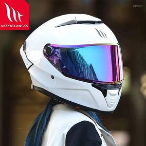 Мотоциклетные шлемы 2024 MT Thunder 4 SV, анфас, двойной объектив, щит, скутер, шлем для мужчин, Capacete De Moto, одобрено ECE DOT