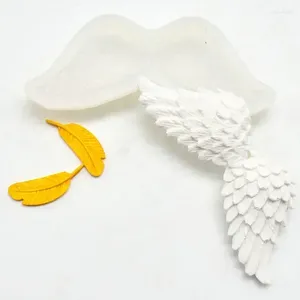 Baking Moulds Angel Wing Silicone Mold Fashion Pendant DIY Craft Cake Tools Decorating Candy Cupcake