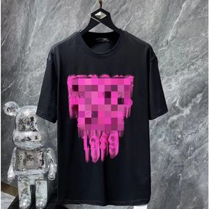 Homens camisetas Ch moda roupas designer tees luxo tshirt 2023ss coração rosa espuma vermelha sânscrito cruz manga curta venda cromos