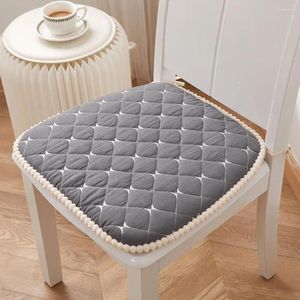Almofada cadeira tapete zíper design assento confortável fácil de limpar cinta fixa para escritório em casa almofadas de jantar de madeira