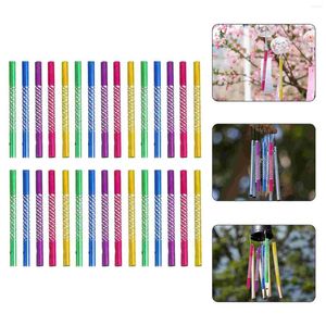 Decorative Figurines 50 Pcs Wind Chimes Garden Tube Crafting Tubes Kids Playset Tools DIY Metal Pipe Bell Accessories Plaything Self Made