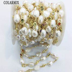 Collana a catena artigianale da 3 metri Mic Colors Accessori per catena di rosario con perline di cristallo gioielli per donna 51115 240127