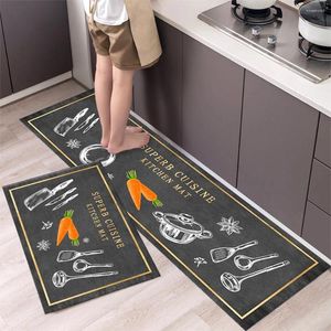 Carpets Woven Printing Kitchen Door Carpet Set Bedroom Floor Decoration Entrance Balcony Corridor Mat Anti-slip Modern Printed