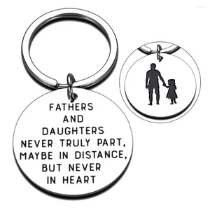 Keychains nyckelring för pappa fäder dag tillbaka till skolan examen gåva styvdad styvdotter män fader present gåvor