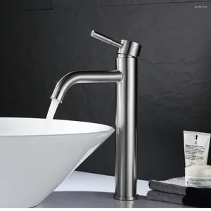 バスルームシンク蛇口Tianview Washbasin Faucet 304ステンレス鋼とコールドトイレ盆地二重穴水