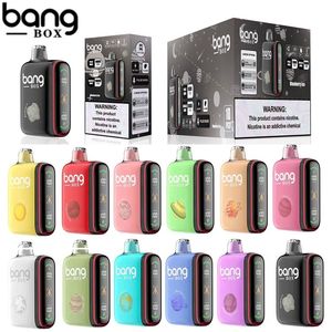 Authentic Bangbox 18000 Puffs Digital Disposable Vape Dual Modes Bang Box Mesh Coil 28ml Prefilled Desechable Vaping System with LED Display