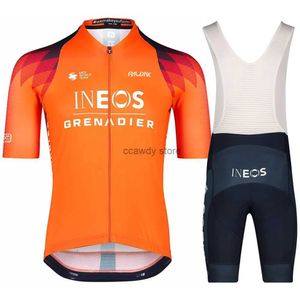 Men's Tracksuits New Bike Team Maglia Ineos Grenadiers Training Suit Cycling Clothing Breathab Men Short Seve Mallot Ciclismo Hombre VeranoH2421