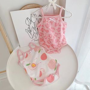 Strampler Baby Sommer Kleidung 2024 Hosenträger Dünne Baumwolle Strampler Für Mädchen Jungen Overalls Onesie Geborene Babys 0 Bis 3 Monate