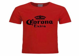 Mode öl corona extra band tryck tshirt män fitness sommar bomull kort ärm crossfit tshirts diy0060d5270076