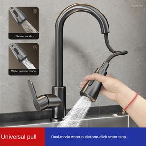 Kitchen Faucets Pull Faucet Cold And Water Dual Purpose Splash Proof Fast Heating Household Wash Basin