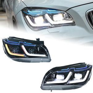 Faro dell'auto per BMW X1 E84 2011-20 15 Aggiornamento lente bifocale Fari Assemblea Stile concorrenza Accessori esterni