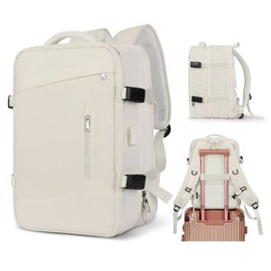 Mochila de viagem aprovada para mulheres mochila expansível grande bagagem mochila de fim de semana de negócios 240202
