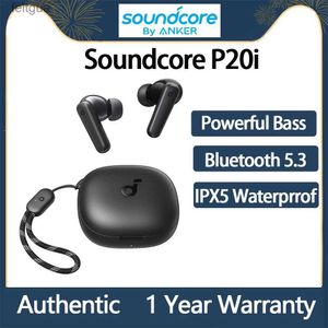 Mobiltelefonörlurar Anker Soundcore P20i TWS True Wireless Bluetooth Earbuds kraftfulla basörlurar Vattenbeständigt spelhuvud med Mic YQ240202