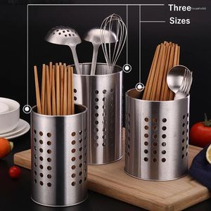 Kitchen Storage 304 Stainless Steel Chopstick Rack Accessories Basket Hanging Tableware Spoon Drainer Cutlery Organizer Holder