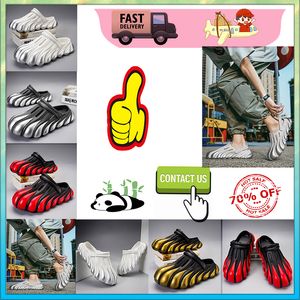 Designer Casual Platform Anti-Collision Pannband Slides tofflor Män Kvinnan bär resistent Anti Leather Soft Sules Sandaler Flat Summer Beach Slipper Storlek 40-45