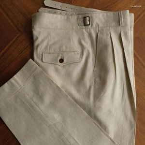 Abiti da uomo 2024 Uomo Primavera Estate Streetwear Pantaloni lunghi da uomo Pantaloni da lavoro a vita alta da uomo Ufficio Sociale I274