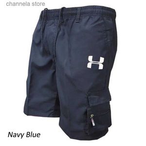 Pantaloncini da uomo Salopette da uomo Pantaloncini da ciclismo in vita elastica Pantaloncini cargo da esterno Pantaloncini da lavoro larghi multitasche Pantaloncini da trekking casual ad asciugatura rapida T240202