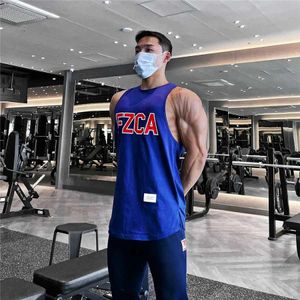 Erkek Tişörtleri 2022 Moda Erkek Vücudu İnbuildgym Clothffitness kolsuz Singlets Trainrunnworkout Mesh Tank Top Musulation J240202