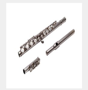 IL Belin Western Concert Flute Silver Plated 16 Holes C Key Cupronickel Woodwind Instrument med korkfett