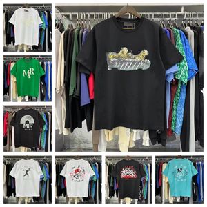 Tasarımcı Tshirt Erkek T Shirt Sınırlı Edition Çiftler Tees Sokak Giyim Yaz Moda Markası Mirs Gömlek Sıçrama Mektup Baskı Kısa Kollu Günlük Gevşek Crewneck 020