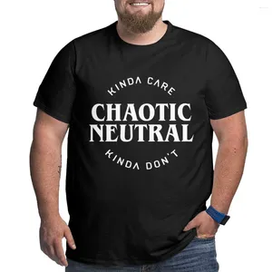 Chaotyczne neutralne wyrównanie mężczyzn Polos Polos Don't Funny Quotes T-Shirt T-TEE TEES MENS