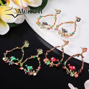 Dangle Earrings Sale MeiceM Birds Drop Earring Art 2024s Aesthetic Fashion Jewelry Elegant Metal Christmas Gifts Ideas For Women