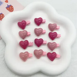Dog Apparel Cute Hair Clips Hairpins Barrette Heart Shape Pet For Puppy Bows Grooming Accessories