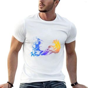 Herrpolos Final Fantasy x logo t-shirt Sommarkläder pojkar vita frukt av vävstolarna t-skjortor