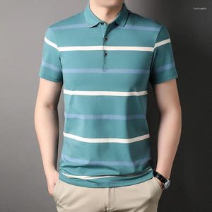 Männer Polos 2024 Mode 95% Baumwolle Polo-Shirt Für Männer Business Sommer Casual T-shirt Multi-farbe Koreanische Kleidung