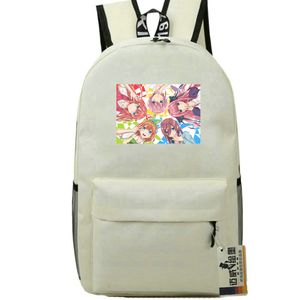 Nigdy nie uczymy się plecak Nariyuki Yuiga Day Pack Furuhashi Fumino School Bag Cartoon Print Rucksack Sport Schoolbag Daypack