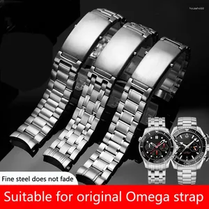 Oglądaj Bransoletę do Omega Seamaster 300 600 Planet Ocean Solid Stali Stal Strap Accessories Men Chain