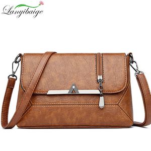 Mode Weiche Leder Schulter Umhängetasche Messenger Taschen für Frauen Luxus Designer Handtaschen Geldbörsen Weibliche Wasserdichte Tasche Sac 240118