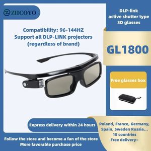 GL1800 DLP-Link Active Shutter 3D-Brille für UFO P19 P20 U30 U70 U50 U90 R17 R19 R20 3D-Projektor 240124