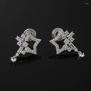 Stud Earrings Simple Temperament Wild Hip Hop French Five-pointed Star Jewelry Gift