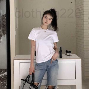 Women's T-Shirt Designer High Edition T-shirt for Spring Loose and Slim, Simple Sticker, Embroidered Letter, Round Neck, Short sleeved Women B268