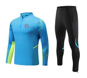 Holstein Kiel Ternos esportivos de lazer masculinos e infantis ao ar livre de mangas compridas semi-zíper roupas de treinamento esportes casaco casual tamanho 4XS-2XL