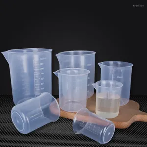Measuring Tools 1pcs 50-1000ml Plastic Graduated Cup Liquid Container Epoxy Resin Silicone Making Tool Transparent Mixing