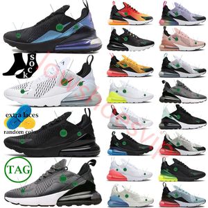 Mens Max 270 Plarform Casual Shoes air 270s triple Black Photo Blue Orange Volt University Blue Rainbow Cactus Core White Men Women Light Bone Sports Sneakers