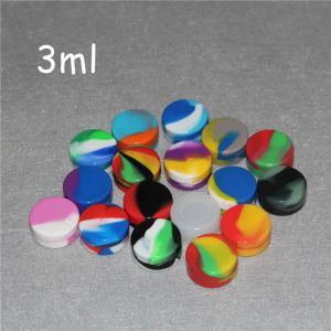 Contenitori in silicone per scatole all'ingrosso per vasetti in silicone alimentare per cera da 1,5 ml 3 ml 5 ml 6 ml 7 ml 10 ml 22 ml Custodie in sigarette elettroniche