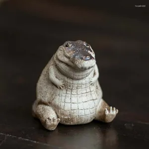 Herbata zwierzęta domowe butik fioletowy piasek pieskowy mały krokodyl ozdoby zwierzaka ręcznie robione ceremonia grę finansową dar