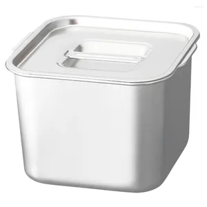 Conjuntos de louça de aço inoxidável Caixa de tempero Spice Jar Condimento Recipientes com tampas Caixa de pote de armazenamento doméstico Multi-funcional Jam