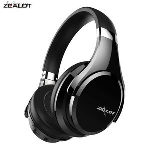 Mobiltelefonörlurar Zealot B21 Trådlös Bluetooth -hörlurar Fällbara bas trådlöst headset med mikrofon för datortelefoner Touch Control YQ240202