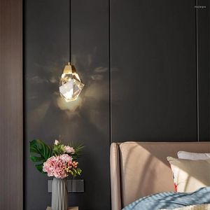 Wall Lamp LED Crystal Diamond Sconce Minimalistic Luxury Light Designer Lighting Modern Home Decor Living Room Bedroom