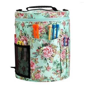 Arts And Crafts Knitting Tool Storage Bag DIY Woven Yarn Tote For Wool Crochet Hooks